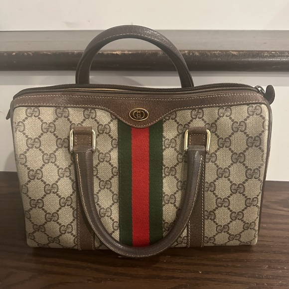 Vintage Gucci Handbag - Brown - Picture 1 of 10